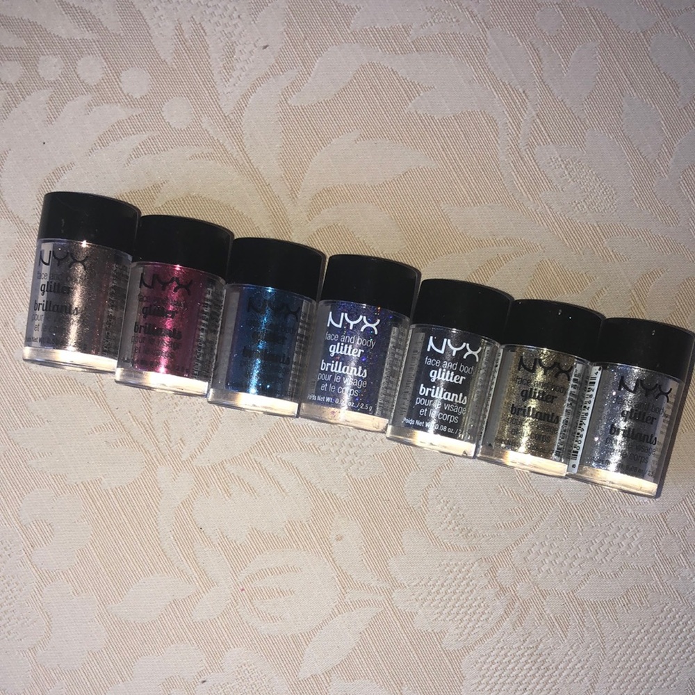 7 NYX Glitter Brilliants Set